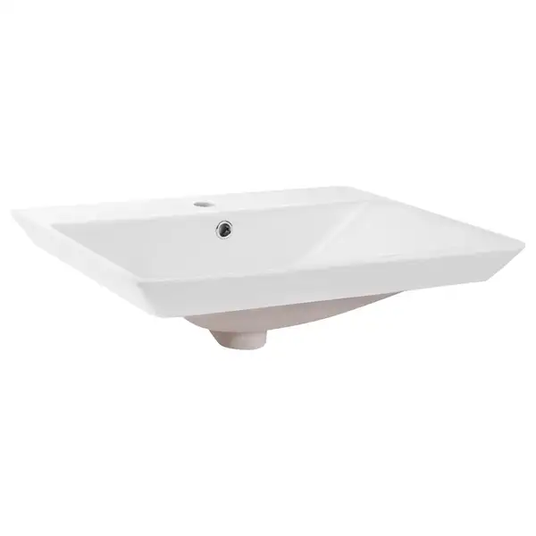 Раковина Qtap Albatross D 600х500х210 White с донным клапаном QT01115060DW