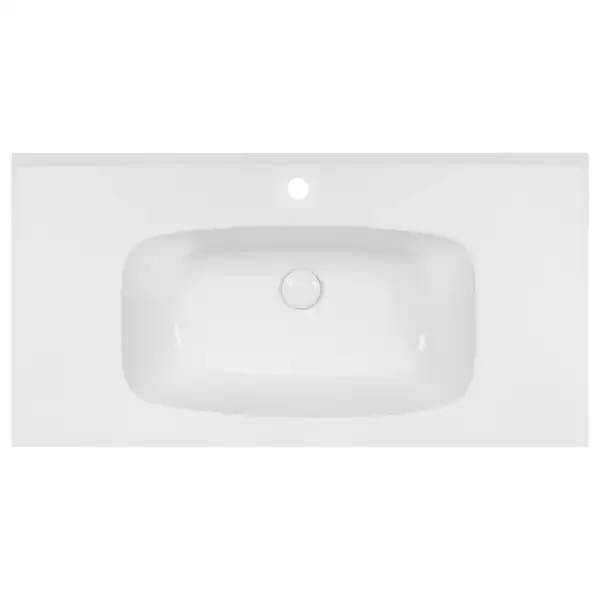 Раковина Qtap Albatross 5H 1000х500х210 White с донным клапаном QT01115100HW