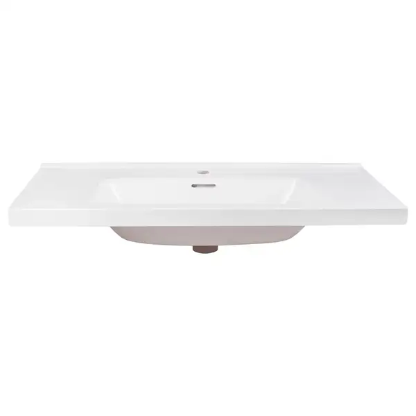 Раковина Qtap Albatross 5H 1000х500х210 White с донным клапаном QT01115100HW