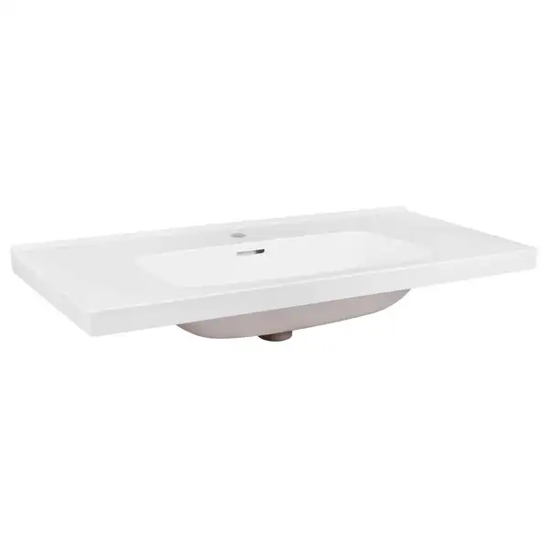 Раковина Qtap Albatross 5H 1000х500х210 White с донным клапаном QT01115100HW