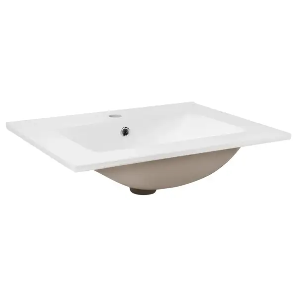 Раковина Qtap Albatross E 600х460х180 White с донным клапаном QT01119060EW