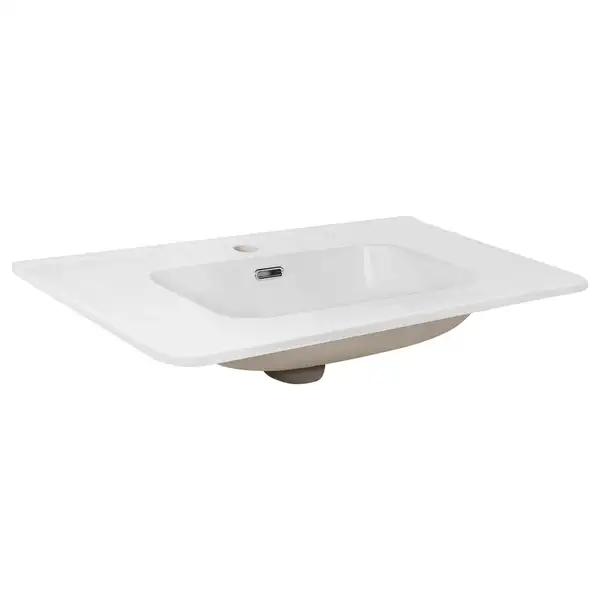 Раковина Qtap Albatross 9H 800х460х180 White с донным клапаном QT01119080HW