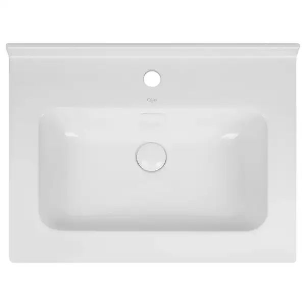 Раковина Qtap Albatross 01 610х467х195 White с донным клапаном QT0111FL8167AW