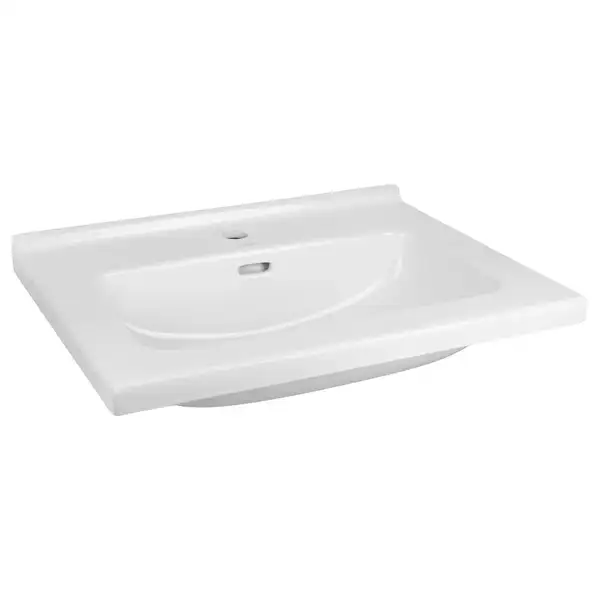 Раковина Qtap Albatross 01 610х467х195 White с донным клапаном QT0111FL8167AW