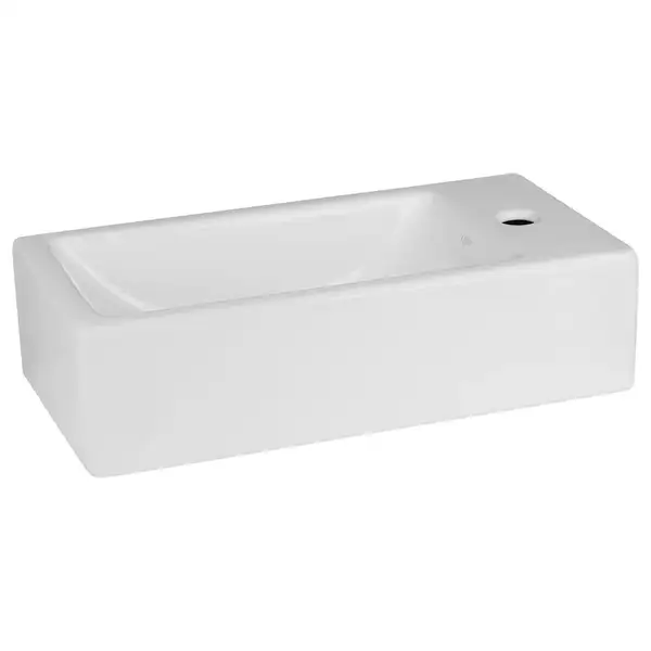 Раковина Qtap Crow 500х255х130 White с донным клапаном QT0511A010W
