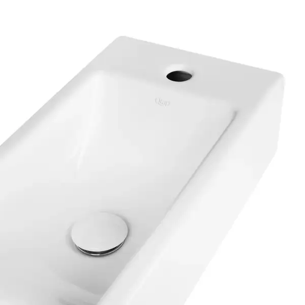Раковина Qtap Crow 500х255х130 White с донным клапаном QT0511A010W