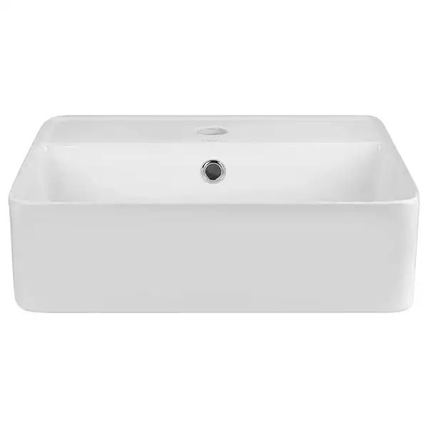 Раковина-чаша Qtap Crow 420х420х145 White с донным клапаном QT0511A054TW