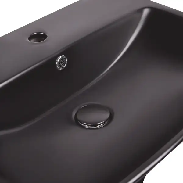 Раковина подвесная моноблок Qtap Crow 600х430х385 Matt black с донным клапаном QT0511G835MB Раковина подвесная моноблок Qtap Crow 600х430х385 Matt black с донным клапаном QT0511G835MB