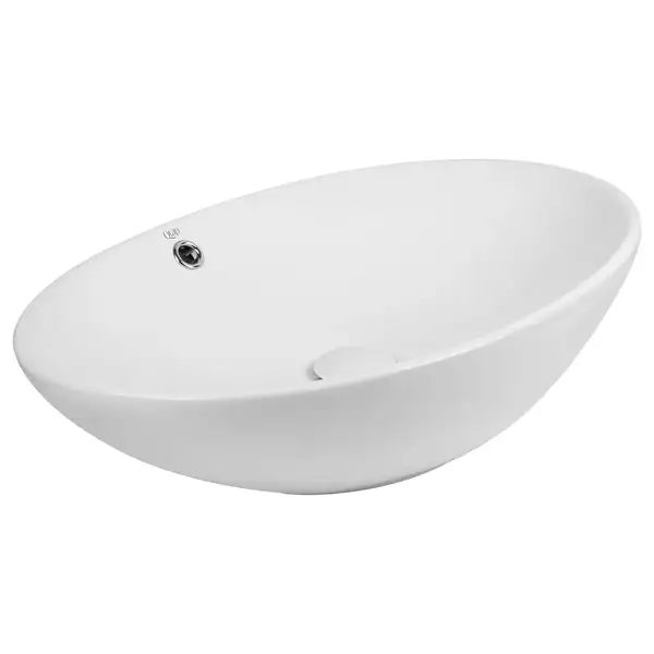Раковина Qtap Dove 625х415х150 White с донным клапаном QT06113077W Раковина Qtap Dove 625х415х150 White с донным клапаном QT06113077W