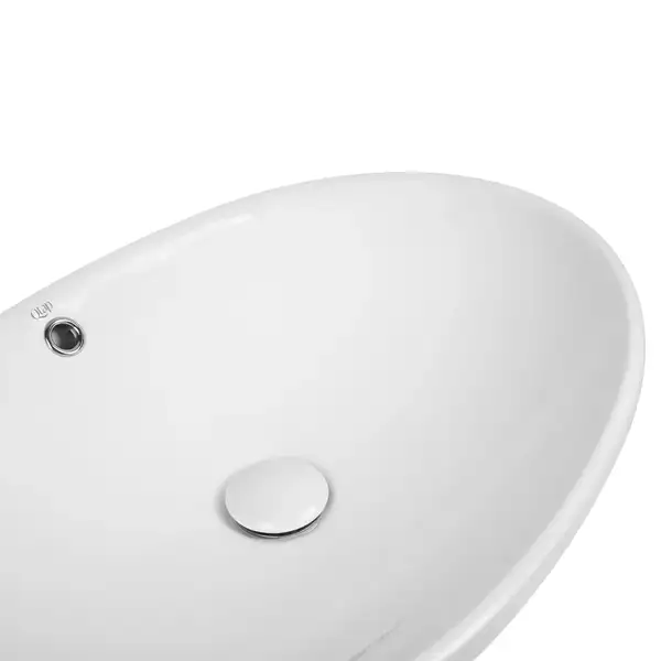 Раковина Qtap Dove 625х415х150 White с донным клапаном QT06113077W Раковина Qtap Dove 625х415х150 White с донным клапаном QT06113077W