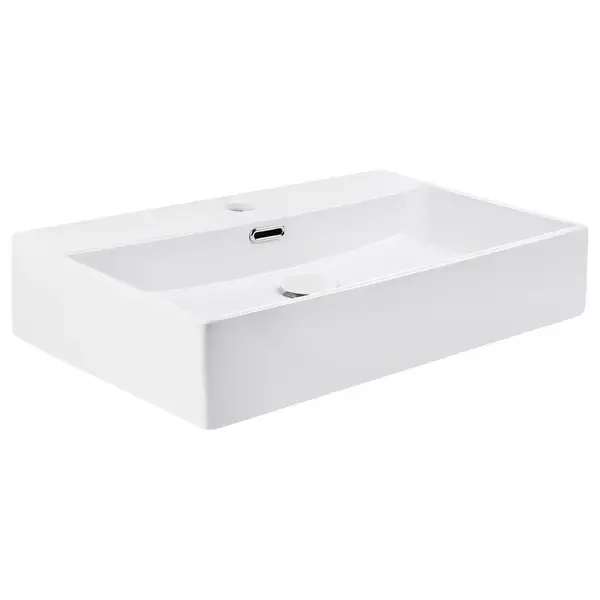 Раковина Qtap Nando K 600х355х125 White с донным клапаном QT12117060KW Раковина Qtap Nando K 600х355х125 White с донным клапаном QT12117060KW