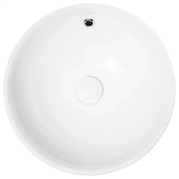 Раковина-чаша Qtap Robin 410х410х180 White с донным клапаном QT1311A004W