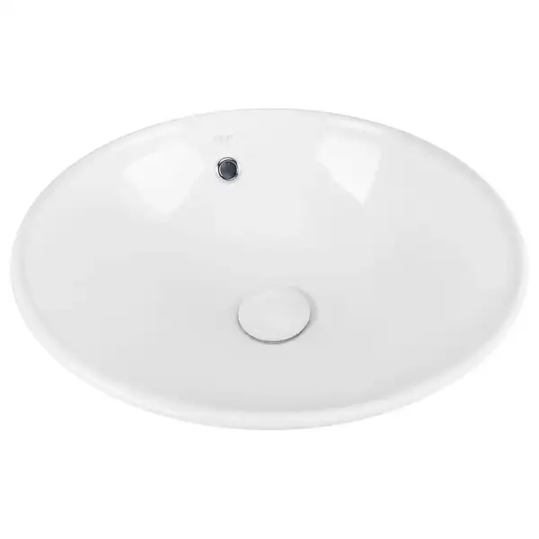 Раковина-чаша Qtap Robin 410х410х180 White с донным клапаном QT1311A004W