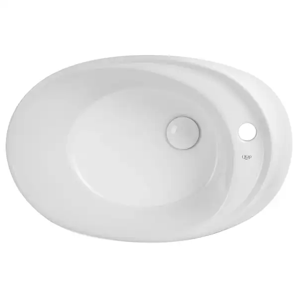 Раковина Qtap Scorpio 590х380х190 White с донным клапаном QT14111037W Раковина Qtap Scorpio 590х380х190 White с донным клапаном QT14111037W