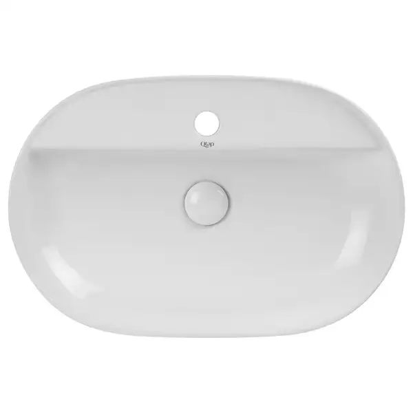 Раковина Qtap Scorpio 610x400x120 White с донным клапаном QT14112203W