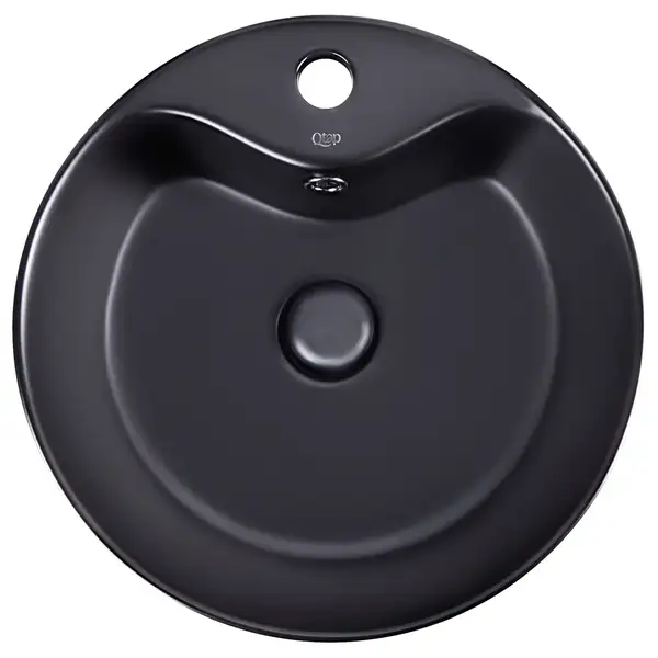 Раковина Qtap Scorpio 400x400x140 Matt black с донным клапаном QT14113018BMBMB Раковина Qtap Scorpio 400x400x140 Matt black с донным клапаном QT14113018BMBMB