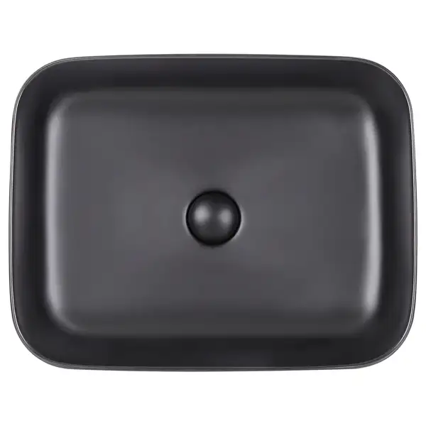 Раковина-чаша Qtap Tern 500x390x140 Matt black с донным клапаном QT172195MBMB Раковина-чаша Qtap Tern 500x390x140 Matt black с донным клапаном QT172195MBMB