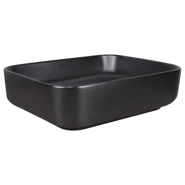 Раковина-чаша Qtap Tern 500x390x140 Matt black с донным клапаном QT172195MBMB Раковина-чаша Qtap Tern 500x390x140 Matt black с донным клапаном QT172195MBMB
