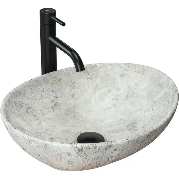 Rea Sofia Light Stone Умивальник накладний, сірий (REA-U0165)