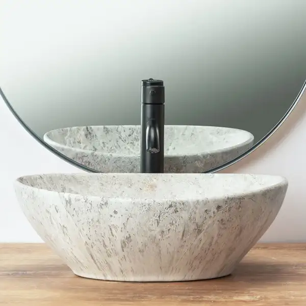 Rea Sofia Light Stone Умивальник накладний, сірий (REA-U0165)