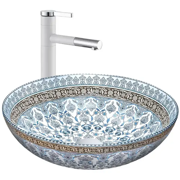 Умывальник (раковина) REA ARTE BLUE накладной (REA-U0267) Умывальник (раковина) REA ARTE BLUE накладной (REA-U0267)