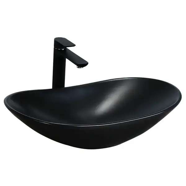 Умывальник (раковина) REA ROYAL 60 BLACK MAT накладной черный (REA-U0442) Умывальник (раковина) REA ROYAL 60 BLACK MAT накладной черный (REA-U0442)