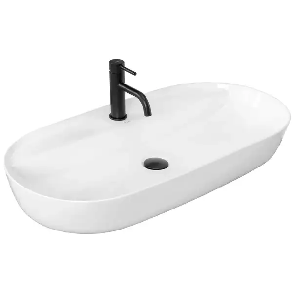 Умывальник (раковина) REA AURA 81 WHITE накладной (REA-U2541)