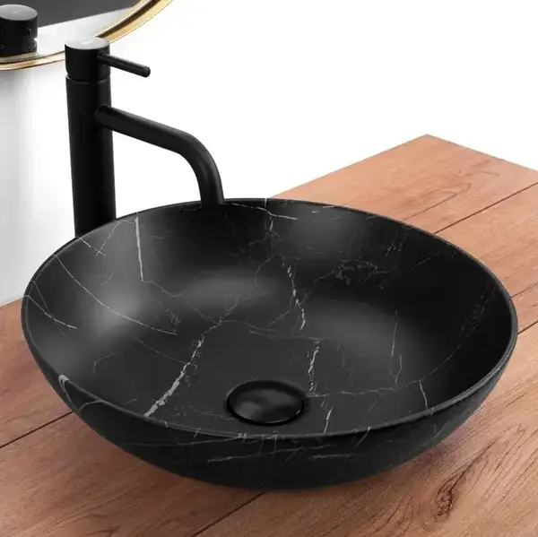 Умывальник (раковина) REA FIBO BLACK MATT накладной (REA-U3301) Умывальник (раковина) REA FIBO BLACK MATT накладной (REA-U3301)