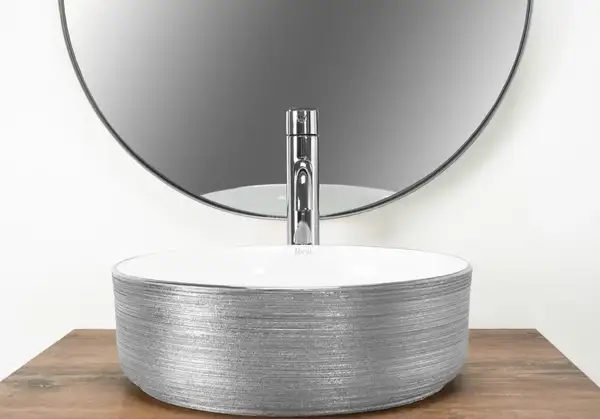 Умывальник (раковина) REA SAMI BRUSHED SILVER накладной (REA-U3304) Умывальник (раковина) REA SAMI BRUSHED SILVER накладной (REA-U3304)