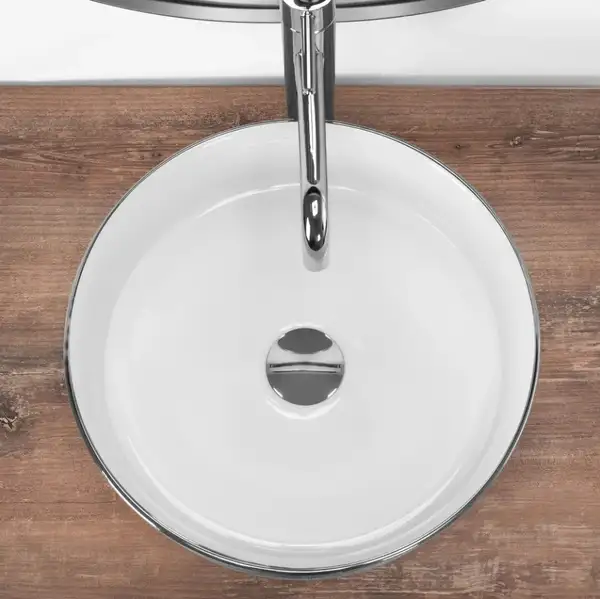 Умывальник (раковина) REA SAMI BRUSHED SILVER накладной (REA-U3304) Умывальник (раковина) REA SAMI BRUSHED SILVER накладной (REA-U3304)