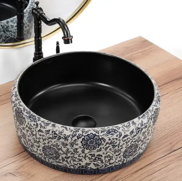 Умывальник (раковина) REA FLORISA BLACK MATT накладной (REA-U3307) Умывальник (раковина) REA FLORISA BLACK MATT накладной (REA-U3307)