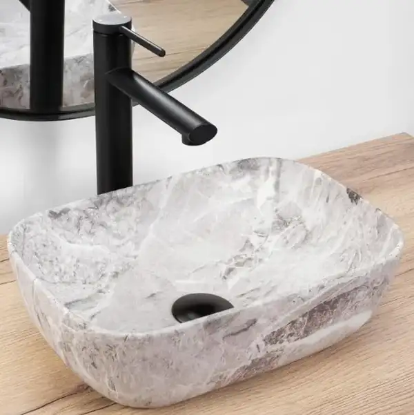 Умывальник (раковина) REA BELINDA MINI STONE MATT накладной (REA-U3321) Умывальник (раковина) REA BELINDA MINI STONE MATT накладной (REA-U3321)