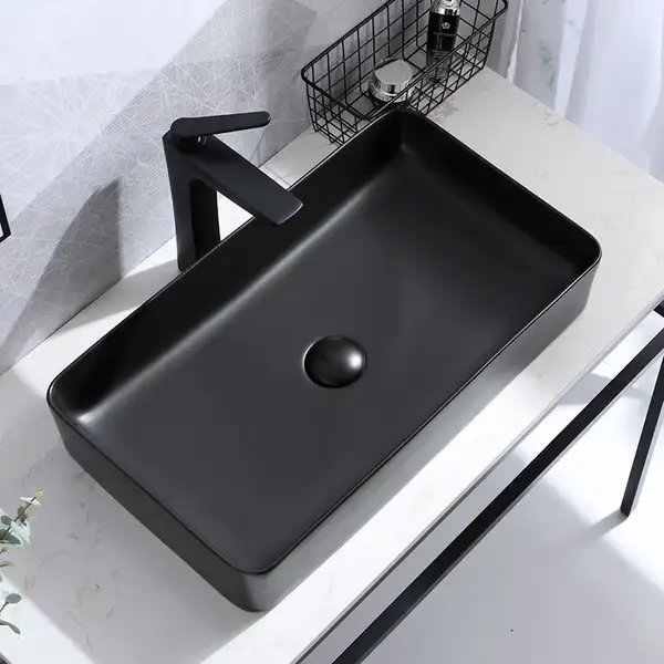 Rea Denis Black Mat Умивальник накладний, чорний (REA-U3690)