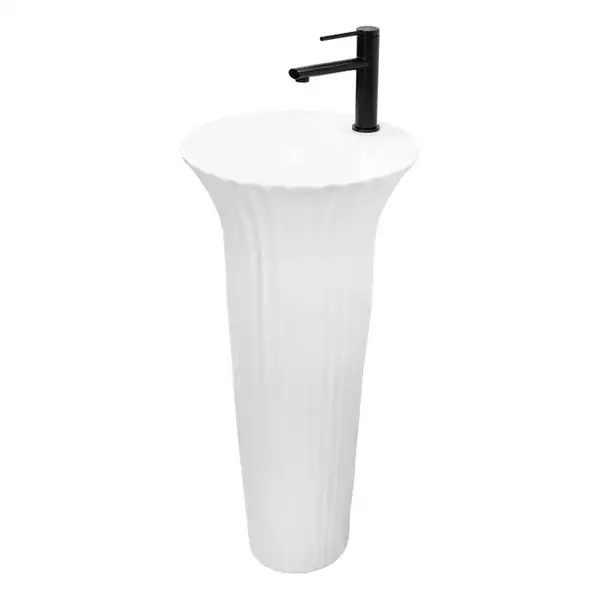 Умывальник (раковина) REA HOPE WHITE напольный белый (REA-U4120) Умывальник (раковина) REA HOPE WHITE напольный белый (REA-U4120)