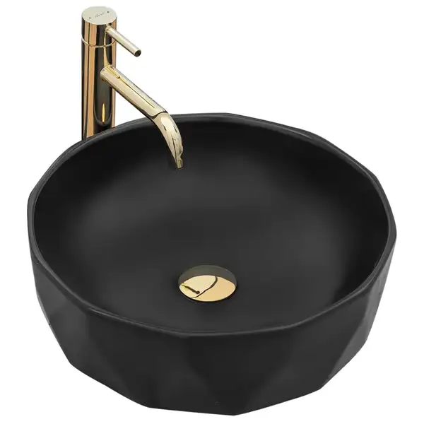 Умывальник (раковина) REA VISTA BLACK накладной черный (REA-U4602) Умывальник (раковина) REA VISTA BLACK накладной черный (REA-U4602)