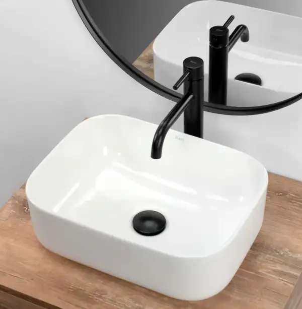 Rea Demi Mini White Умивальник накладний, білий (REA-U5064) Rea Demi Mini White Умивальник накладний, білий (REA-U5064)