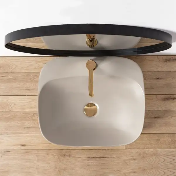 Умывальник (раковина) REA LUIZA 50 LIGHT GREY MATT накладной серый матовый (REA-U5601) Умывальник (раковина) REA LUIZA 50 LIGHT GREY MATT накладной серый матовый (REA-U5601)