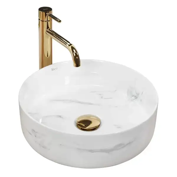 Умывальник (раковина) REA SAMI NATURE MARBLE накладной мрамор (REA-U6606)