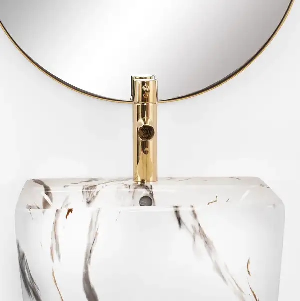 Умывальник (раковина) REA ARIS MARBLE напольный мрамор (REA-U6906) Умывальник (раковина) REA ARIS MARBLE напольный мрамор (REA-U6906)