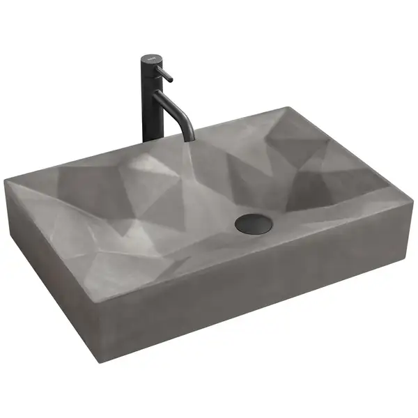 Умывальник (раковина) REA ROCK GREY MAT накладной (REA-U7905) Умывальник (раковина) REA ROCK GREY MAT накладной (REA-U7905)