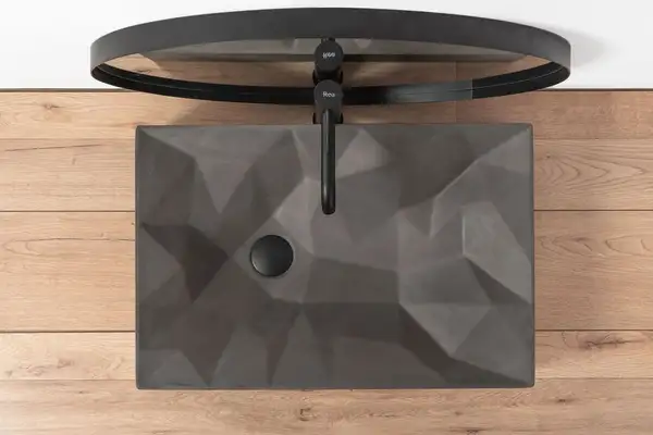 Умывальник (раковина) REA ROCK GREY MAT накладной (REA-U7905) Умывальник (раковина) REA ROCK GREY MAT накладной (REA-U7905)