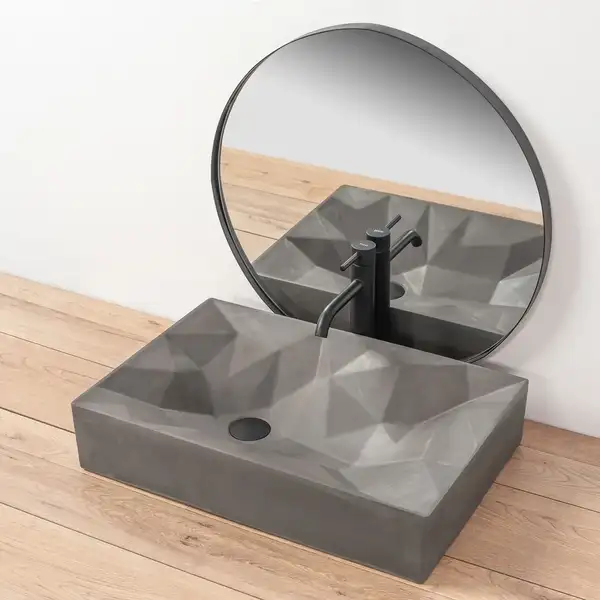 Умывальник (раковина) REA ROCK GREY MAT накладной (REA-U7905) Умывальник (раковина) REA ROCK GREY MAT накладной (REA-U7905)