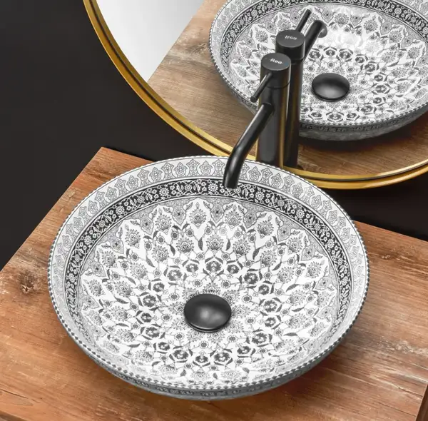 Умывальник (раковина) REA ARTE DARK GREY накладной (REA-U8002) Умывальник (раковина) REA ARTE DARK GREY накладной (REA-U8002)