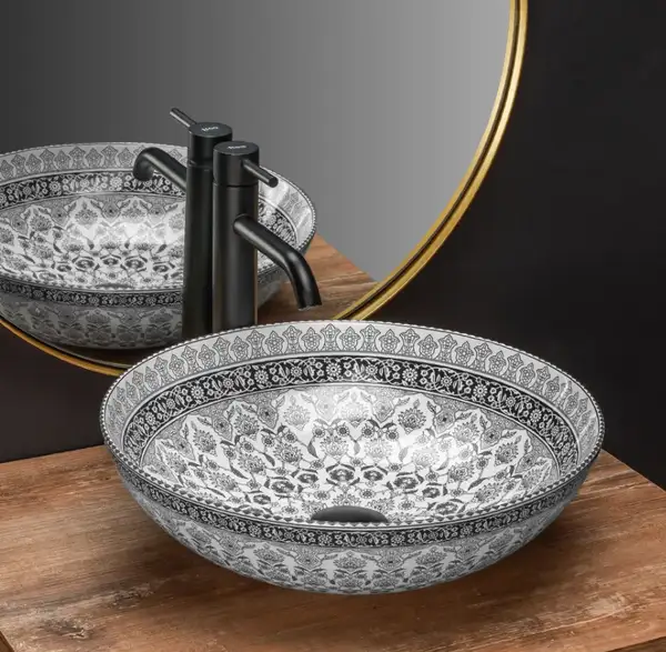 Умывальник (раковина) REA ARTE DARK GREY накладной (REA-U8002) Умывальник (раковина) REA ARTE DARK GREY накладной (REA-U8002)