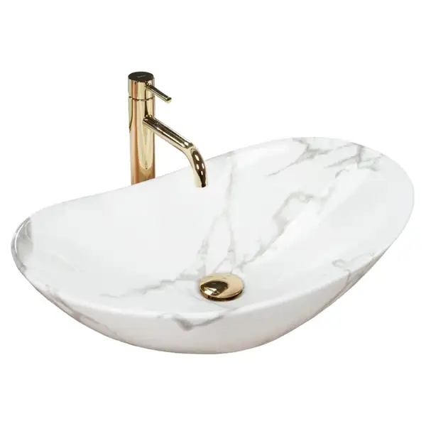Умывальник (раковина) REA ROYAL MARMO SHINY накладной мрамор (REA-U8009) Умывальник (раковина) REA ROYAL MARMO SHINY накладной мрамор (REA-U8009)