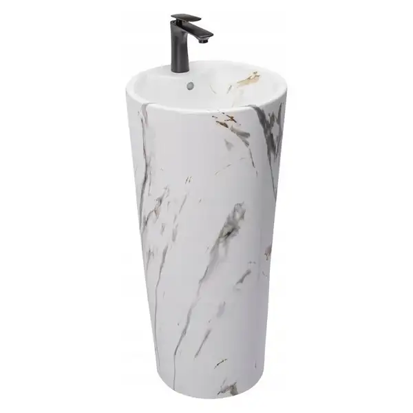 Умывальник (раковина) REA BLANKA MARBLE напольный (REA-U8704) Умывальник (раковина) REA BLANKA MARBLE напольный (REA-U8704)
