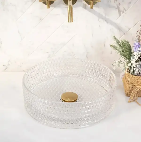 Rea Cristal Transparent Умивальник накладний, прозорий (REA-U9670) Rea Cristal Transparent Умивальник накладний, прозорий (REA-U9670)