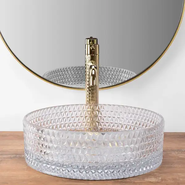 Rea Cristal Transparent Умивальник накладний, прозорий (REA-U9670) Rea Cristal Transparent Умивальник накладний, прозорий (REA-U9670)