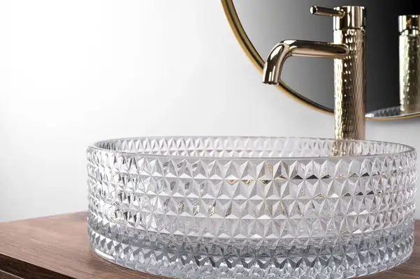 Rea Cristal Transparent Умивальник накладний, прозорий (REA-U9670) Rea Cristal Transparent Умивальник накладний, прозорий (REA-U9670)
