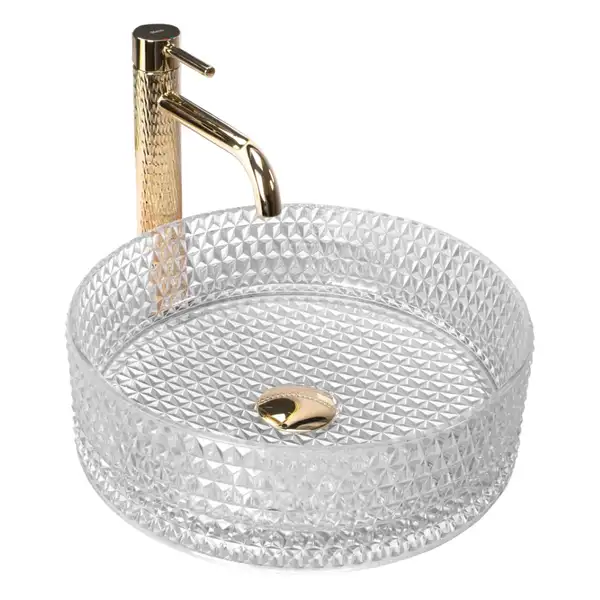 Rea Cristal Transparent Умивальник накладний, прозорий (REA-U9670) Rea Cristal Transparent Умивальник накладний, прозорий (REA-U9670)